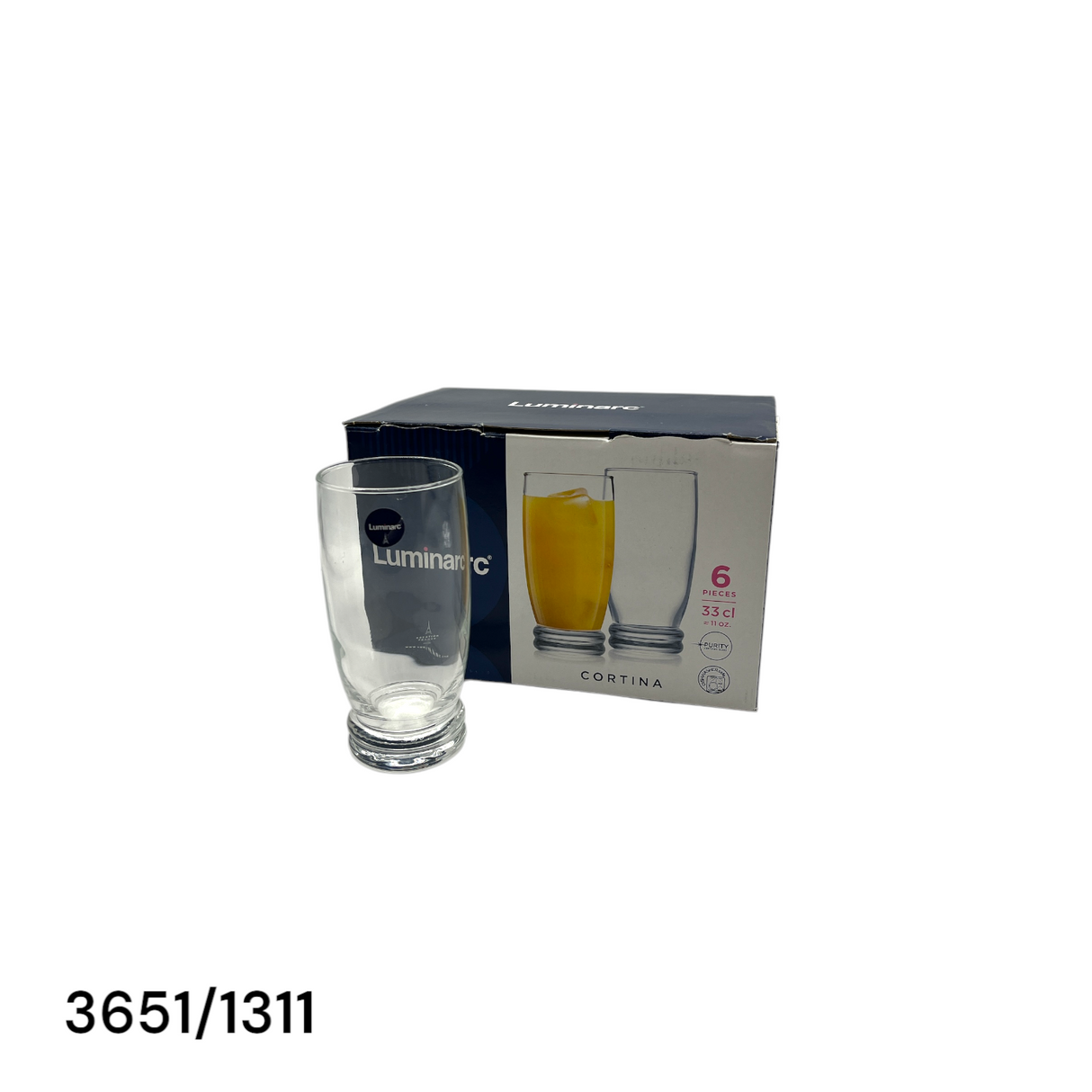 لومينارك كاسة كوارتينا كورتينا 6 قطع 33 س ل
